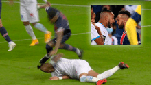 Neymar le golpeó la cabeza a Payet y se armó un lío grande en el PSG vs. Marsella [VIDEO]
