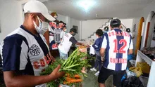 Hinchas de Alianza Lima llevaron alimentos a pobladores de Collique