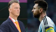 Van Gaal busca revancha contra Argentina y apunta a Lionel Messi: “En 2014 no tocó un balón”