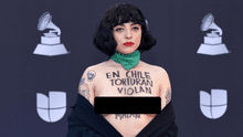 Latin Grammy: Mon Laferte muestra busto como protesta por la violencia en Chile