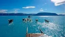 Fotografía revela el rápido derretimiento del hielo en Groenlandia