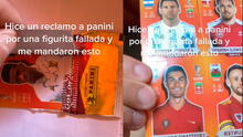 Le reclama a Panini por una figurita fallada y le mandan un paquete con Messi y Cristiano