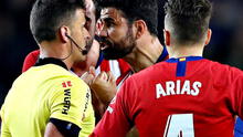 Barcelona vs Atlético de Madrid: Diego Costa se fue expulsado tras insultar al árbitro [VIDEO]