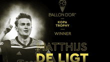 Matthijs de Ligt ganó el trofeo Kopa al mejor jugador joven de la temporada