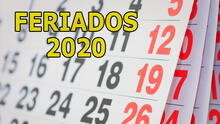 Calendario oficial 2020: ¿cuáles son los feriados y días no laborables que quedan en diciembre?