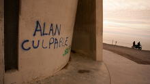 Caso Odebrecht: Realizan pintas con mensajes dedicados a Alan García en la imagen de Cristo del Pacífico| FOTOS 
