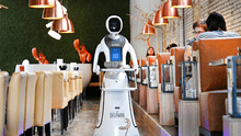 Un equipo de robots atiende a clientes en restaurante holandés ante pandemia de COVID-19