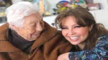 Thalía celebra el cumpleaños 102 de su abuelita con enternecedor saludo
