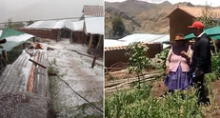 Piden ayuda para campesinos que perdieron sus cultivos tras intensa granizada en Cusco [VIDEO]