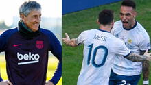 Técnico del Barcelona: "¿Si a Messi le gusta Lautaro? Tendremos que preguntarle”