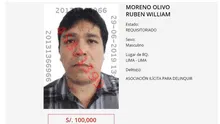 Áncash: ofrecen 100 mil soles por la captura de Rubén Moreno Olivo “Goro”