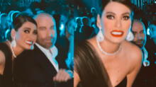 Galilea Montijo emocionada por foto junto al actor John Travolta
