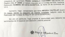 Chávarry anuncia su renuncia y Zoraida Ávalos asume el cargo