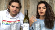 Ashton Kutcher y Mila Kunis venden “vinos de cuarentena” para combatir el coronavirus