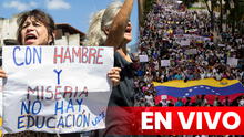 Protesta de docentes exigió mejor salario y seguridad social en paro nacional de Venezuela