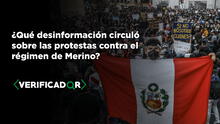  A 2 años del #14N: ¿qué desinformación circuló sobre las protestas contra el régimen de Merino?