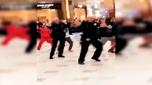 Facebook viral: policías sorprenden al realizar baile navideño en un centro comercial [VIDEO] 