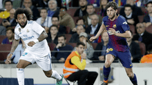 Indignación en Barcelona por la sanción a Sergi Roberto por agredir a Marcelo