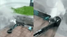 Miraflores: Scooter eléctrico sufre falla técnica por sobrecalentamiento de batería [VIDEO]