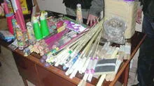 Arequipa: Incautan pirotécnicos ocultos en 12 cajas de panetones