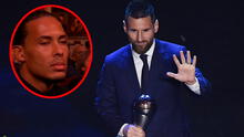 La inesperada reacción de Van Dijk al ver la victoria de Lionel Messi en los premios The Best [VIDEO]