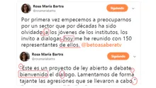 Twitter: Rosa Bartra comete errores ortográficos en tuit de 'Ley del esclavo juvenil'