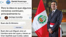 Santiago Arancibia y Daniel Huarcaya: las personas detrás de los mensajes a Miguel Incháustegui