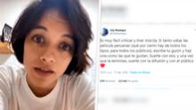 Jely Reátegui cerró su Twitter tras recibir amenazas por sus comentarios sobre el cine peruano