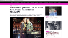 Acusan a Yanet García de ser la culpable en la separación de Raúl Araiza y Fernanda Rodríguez