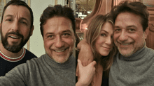 Enrique Arce, ‘Arturito’ en “La casa de papel” publicó una foto junto a Adam Sandler y Jennifer Aniston