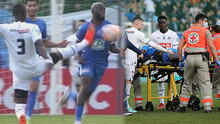 Jugador del Marsella envió a cuidados intensivos a su rival tras terrible patada en el pecho
