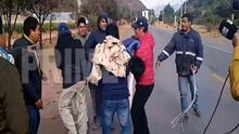 Paro en Cusco: transportistas azotaron a conductor que se opuso a bloqueo