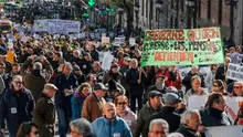 Jubilados protestan en calles de Madrid y Barcelona por pensiones dignas [VIDEO]