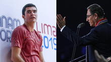 Martín Vizcarra felicita a Diego Elías por obtener medalla de oro en squash