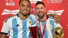 Ozuna festeja título de la selección argentina junto a Lionel Messi: “Felicidades al mejor del mundo”