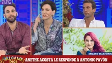 'Peluchín' pegó grito para callar a Aneth Acosta durante entrevista [VIDEO]