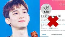 Twitter suspende a EXO-L ACE CAFE, cuenta de antifans de Chen