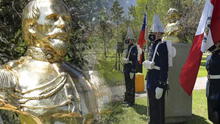 Escuela Militar de Chile devela busto de Francisco Bolognesi en reconocimiento a su heroísmo