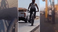 Ciclovías con autos estacionados, postes y basura: la realidad del transporte individual en Lima en tiempos de coronavirus [VIDEO]