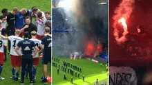 Hamburgo descendió por primera vez y sus hinchas desataron un tremendo caos [VIDEO]
