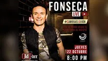 Fonseca realizará concierto gratuito a través de su canal de YouTube