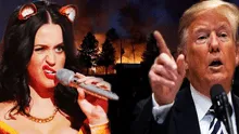 Katy Perry arremete contra Donald Trump tras mensaje por incendio en California