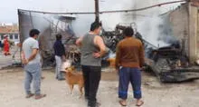 Moquegua: incendio deja en cenizas depósito de chatarra en Ilo