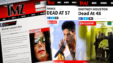 TMZ, el portal de primicias sobre las muertes de celebridades y polémicos personajes 
