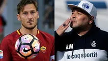 Totti sobre Maradona: “El balón lo buscaba a él y no al revés”