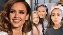 Jessica Alba y sus hijas se maquillan para entretenerse durante la cuarentena [VIDEO]