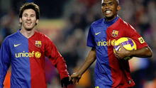 Eto’o sobre permanencia de Messi en Barcelona: “Mi hijo se quedó en casa”