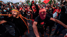 Chilenos festejan en la simbólica Plaza Italia la victoria de una nueva Constitución [VIDEO]
