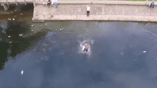 Joven realiza espectacular maniobra para salvar a un drone que caía directo al agua [VIDEO]