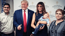 EE. UU.: ola de críticas por foto de Trump y Melania sonrientes junto a bebé huérfano en El Paso